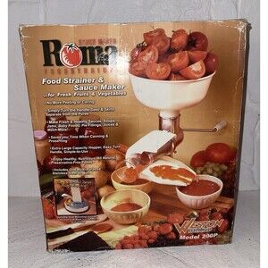 Weston Roma Food Strainer and Sauce Maker for Fruits and Vegetables - White...